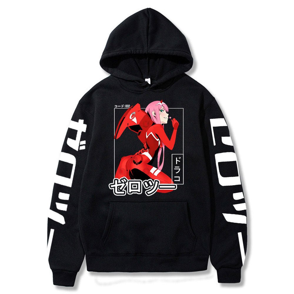 2022 New Kawaii Anime Darling In The Franxx Men Women Unisex Hoodies Sweatshirts Zero Two Hoodie Autumn Winter Harajuku Pullover - Yallafit