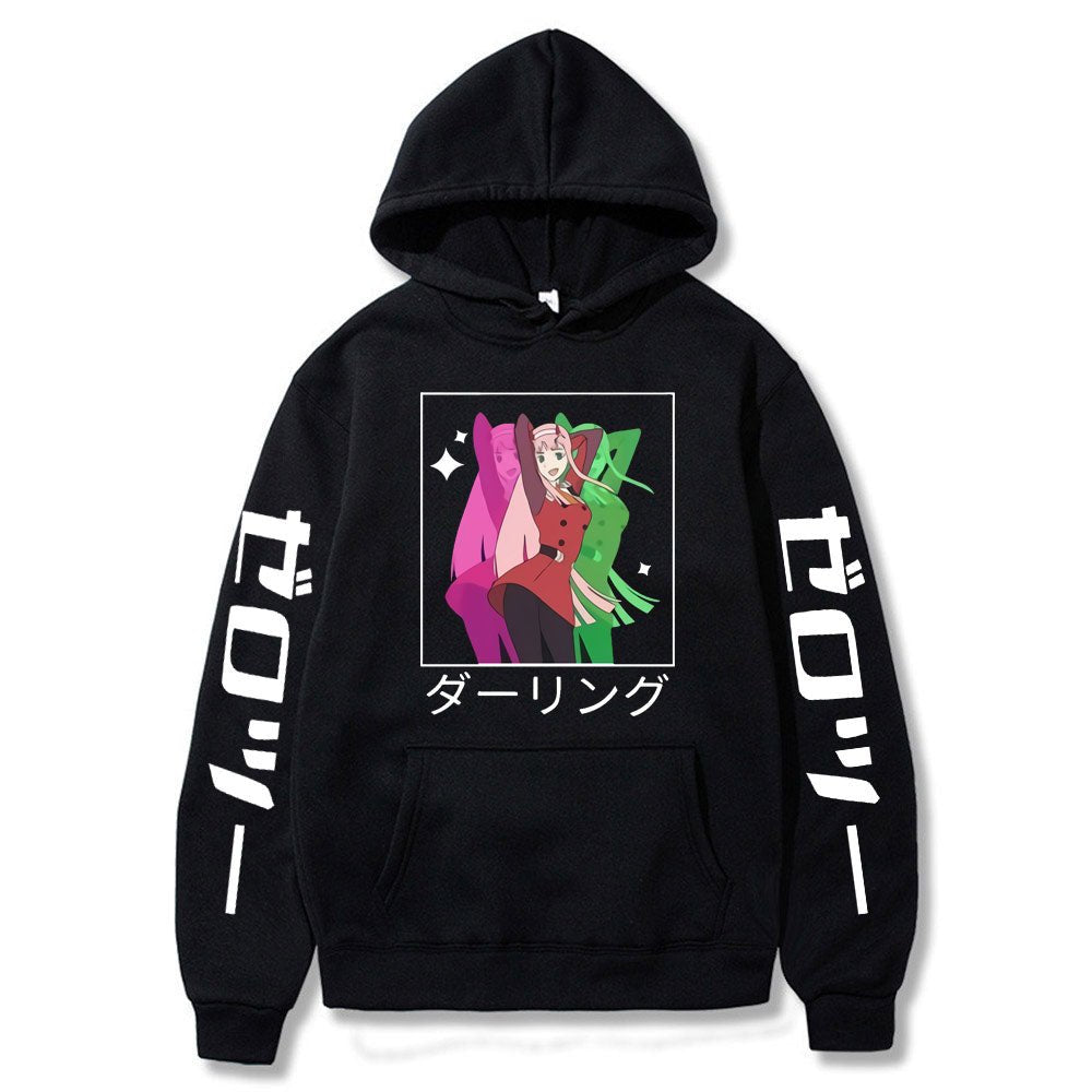 2022 New Kawaii Anime Darling In The Franxx Men Women Unisex Hoodies Sweatshirts Zero Two Hoodie Autumn Winter Harajuku Pullover - Yallafit