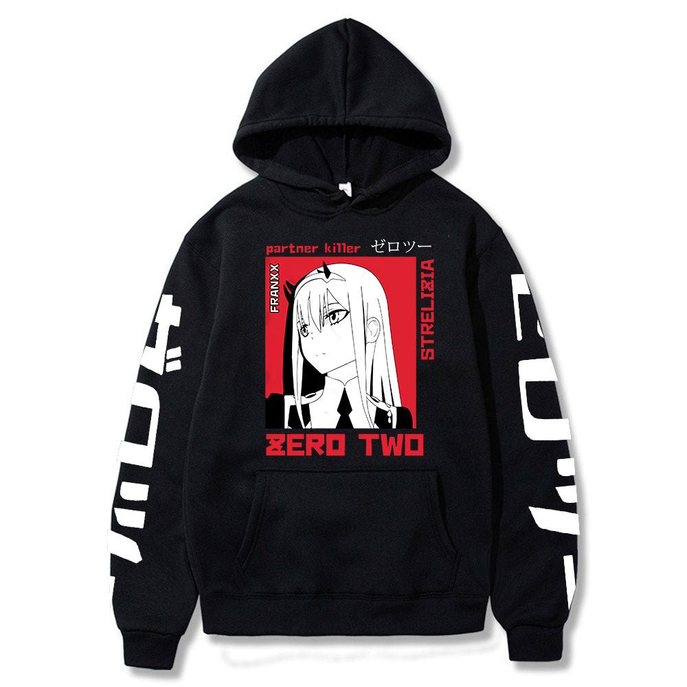 2022 New Kawaii Anime Darling In The Franxx Men Women Unisex Hoodies Sweatshirts Zero Two Hoodie Autumn Winter Harajuku Pullover - Yallafit