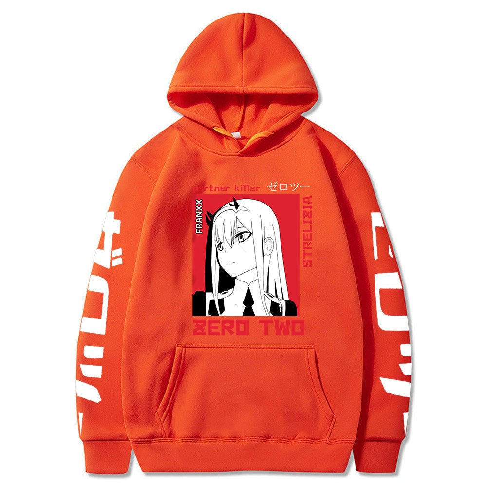 2022 New Kawaii Anime Darling In The Franxx Men Women Unisex Hoodies Sweatshirts Zero Two Hoodie Autumn Winter Harajuku Pullover - Yallafit