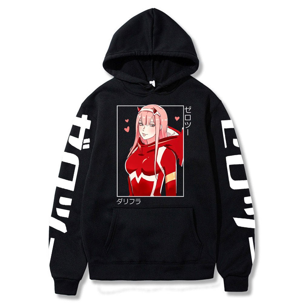 2022 New Kawaii Anime Darling In The Franxx Men Women Unisex Hoodies Sweatshirts Zero Two Hoodie Autumn Winter Harajuku Pullover - Yallafit
