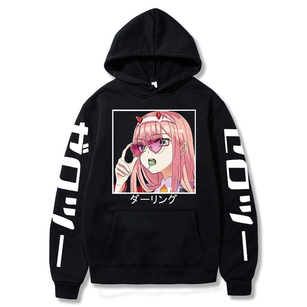 2022 New Kawaii Anime Darling In The Franxx Men Women Unisex Hoodies Sweatshirts Zero Two Hoodie Autumn Winter Harajuku Pullover - Yallafit