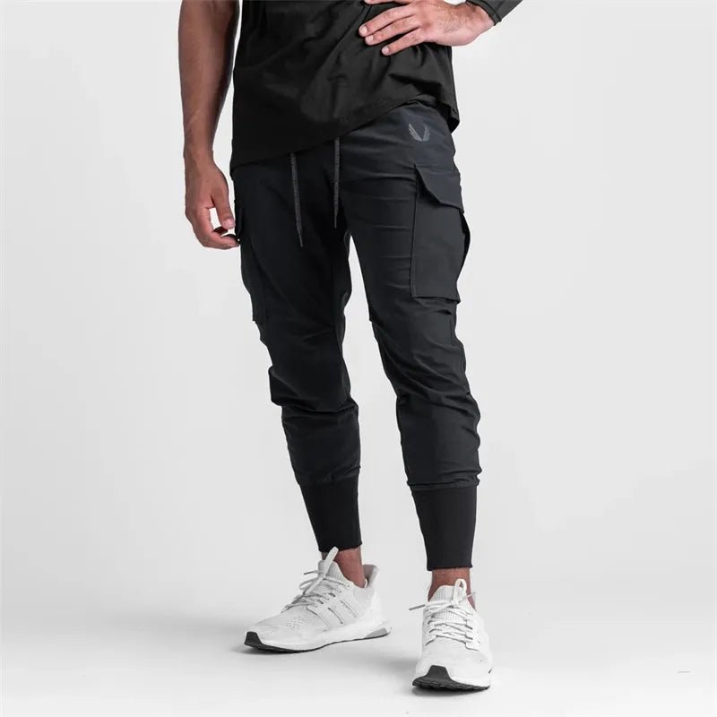 2022 New Men's Cargo Pants Summer Thin Loose Quick-Drying Elastic Leggings Running Training Sweatpants Casual Trend Trousers - Yallafit