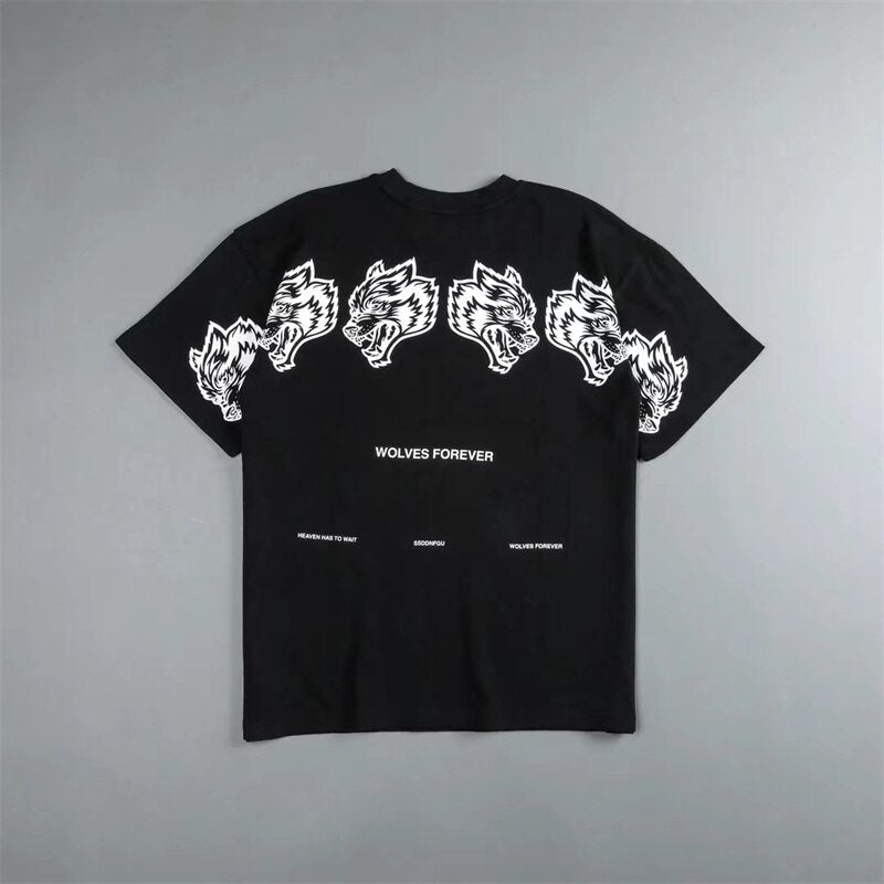 2023 DARC SPORT Printed Summer 100% Cotton T-shirt Rock Hip Hop Men's T-shirt Casual T-shirt Unisex Street Apparel Top - Yallafit