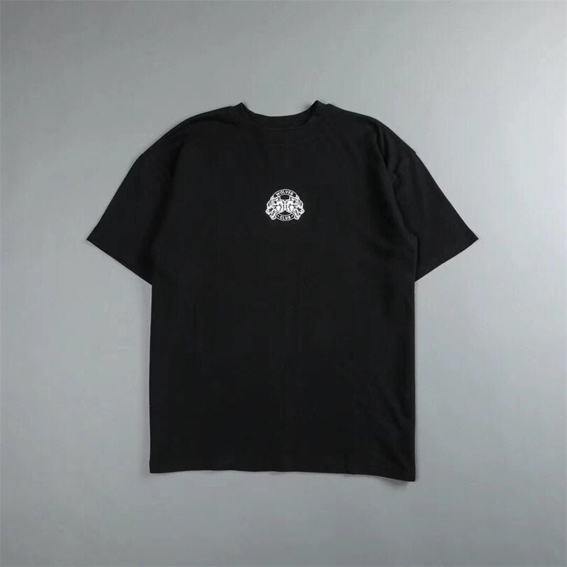 2023 DARC SPORT Printed Summer 100% Cotton T-shirt Rock Hip Hop Men's T-shirt Casual T-shirt Unisex Street Apparel Top - Yallafit