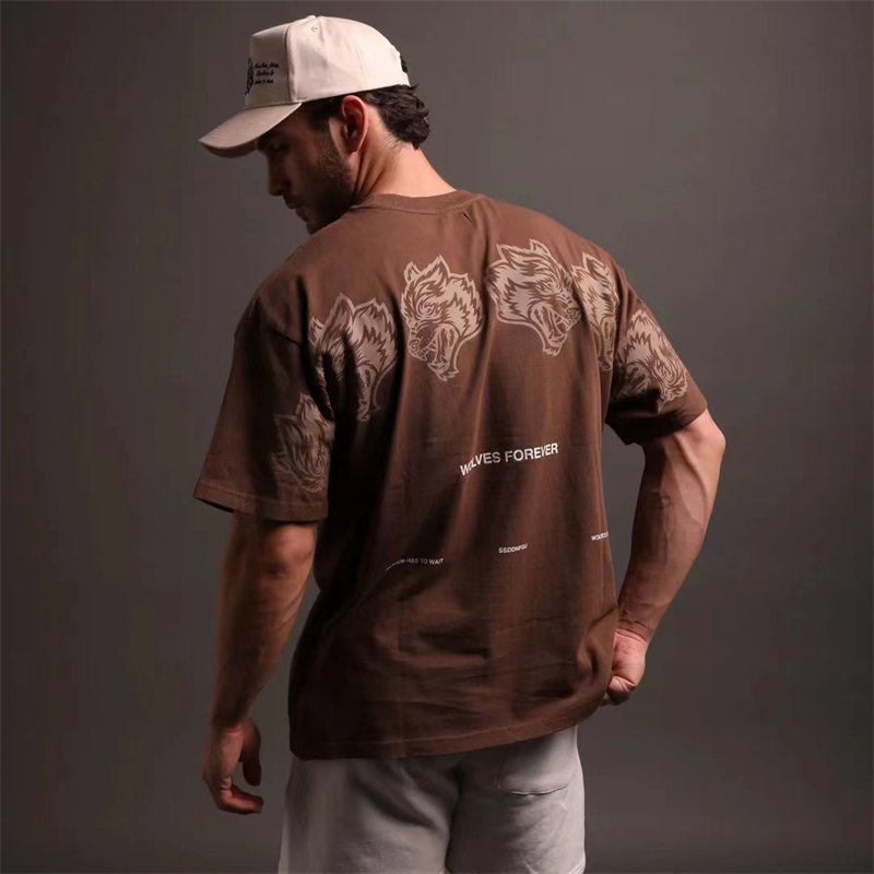 2023 DARC SPORT Printed Summer 100% Cotton T-shirt Rock Hip Hop Men's T-shirt Casual T-shirt Unisex Street Apparel Top - Yallafit