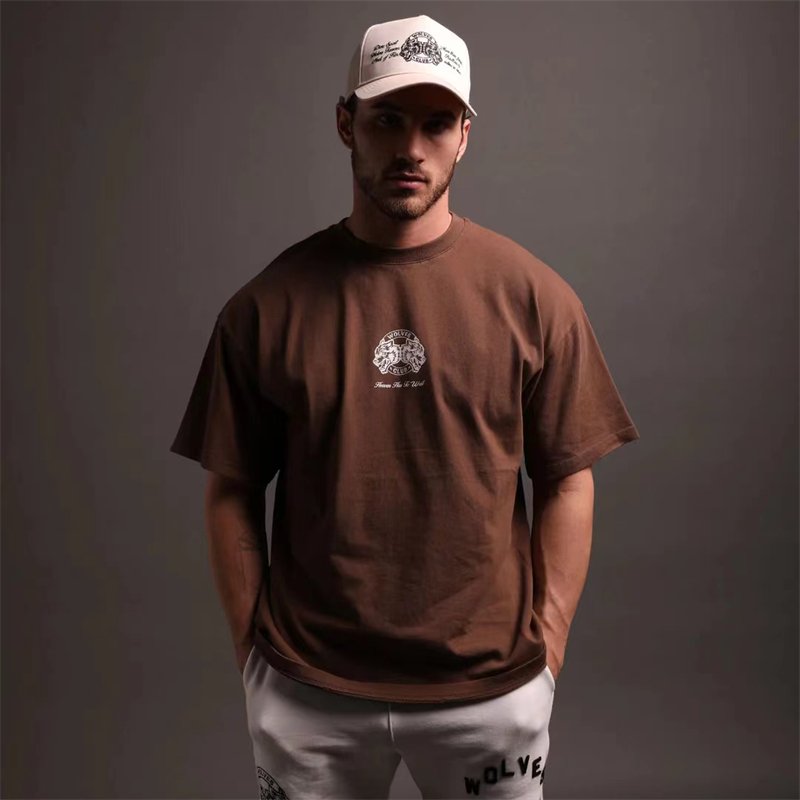 2023 DARC SPORT Printed Summer 100% Cotton T-shirt Rock Hip Hop Men's T-shirt Casual T-shirt Unisex Street Apparel Top - Yallafit