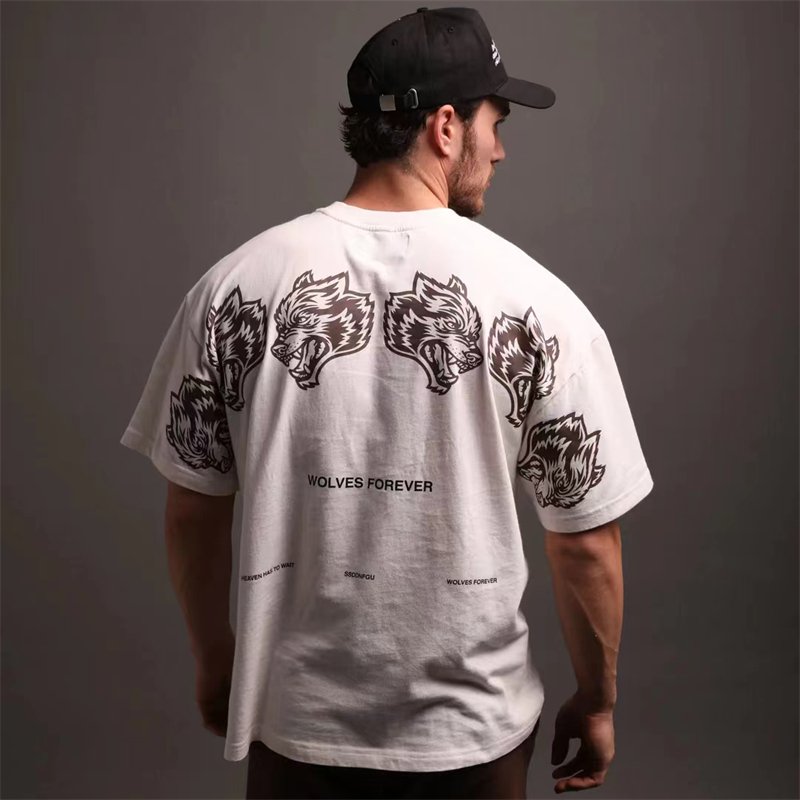 2023 DARC SPORT Printed Summer 100% Cotton T-shirt Rock Hip Hop Men's T-shirt Casual T-shirt Unisex Street Apparel Top - Yallafit