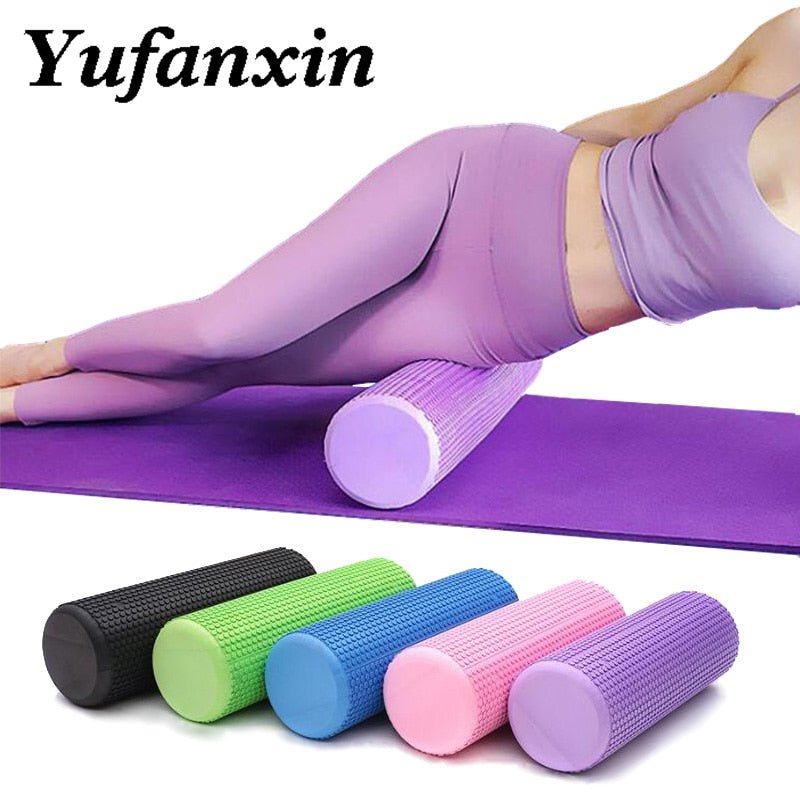 30/45cm Yoga Foam Roller Block Pilate Foam Roller EVA Muscle Roller Self Massage Tool for Gym Pilates Yoga Fitness Gym Equipment - Yallafit