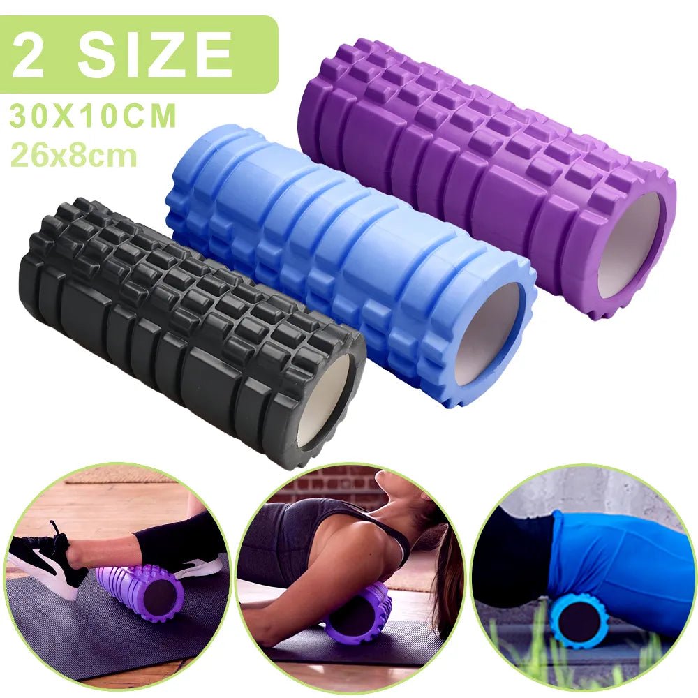 30cm Yoga Column Gym Fitness Foam Roller Pilates Yoga Muscle Massage Roller Exercise Back Soft Yoga Block Drop Shipping - Yallafit