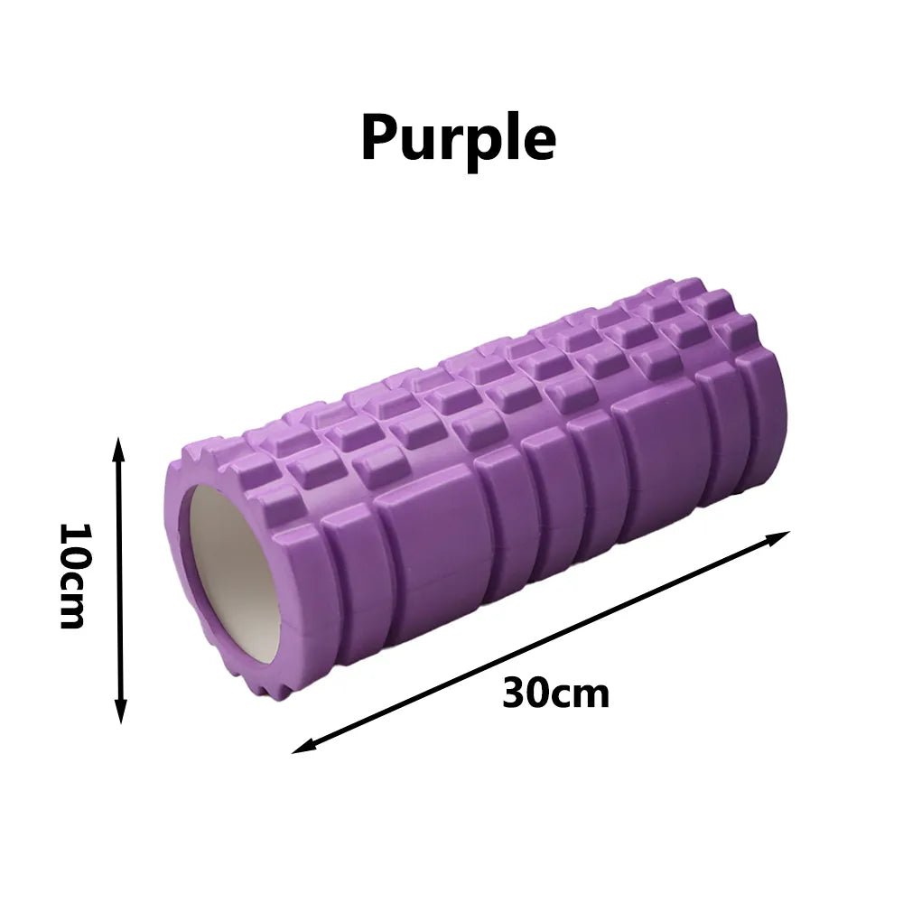 30cm Yoga Column Gym Fitness Foam Roller Pilates Yoga Muscle Massage Roller Exercise Back Soft Yoga Block Drop Shipping - Yallafit