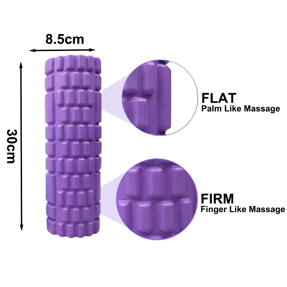 30cm Yoga Column Gym Fitness Foam Roller Pilates Yoga Muscle Massage Roller Exercise Back Soft Yoga Block Drop Shipping - Yallafit