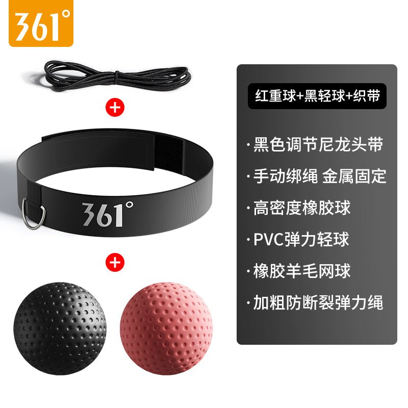 361 Boxing Reaction Ball Speed Decompression Magic Ball Dodge Sanda Training Equipment Boxing Head-Mounted Reaction Target - Yallafit