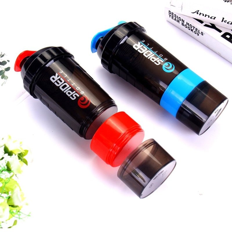 5 Layers Bottle Protein Powder Shake Cup Large Capacity Water Bottle Plastic Mixing Cup Body-Building Exercise Bottle Cocina - Yallafit