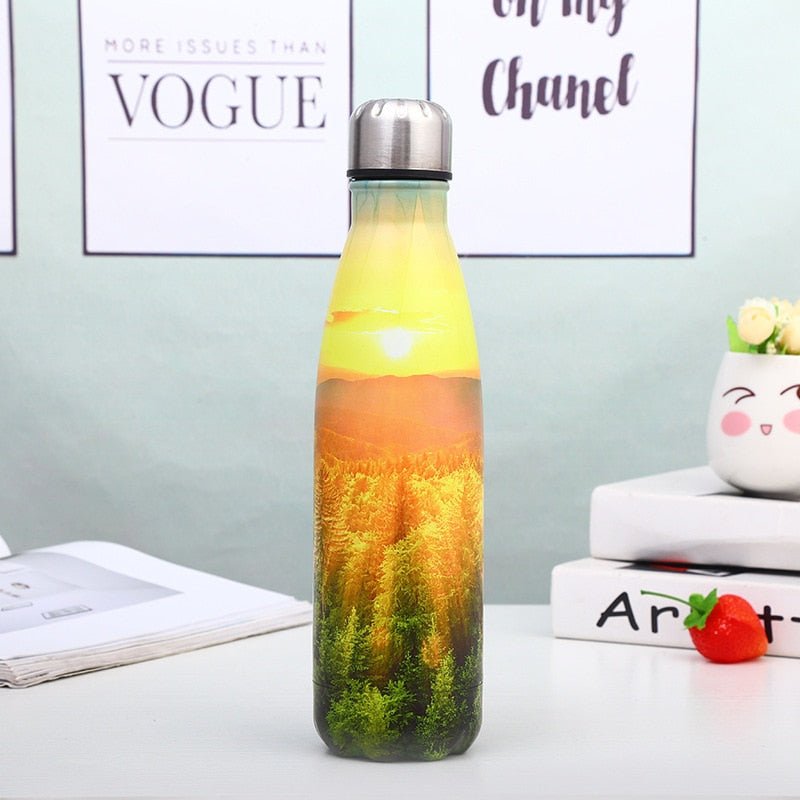 500ml Beautiful Cola Thermos Water Bottle Travel Flask Colar Kettle Stainless Steel Drinking GYM Sports Bottles - Yallafit