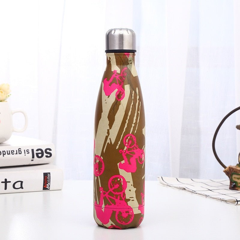 500ml Beautiful Cola Thermos Water Bottle Travel Flask Colar Kettle Stainless Steel Drinking GYM Sports Bottles - Yallafit