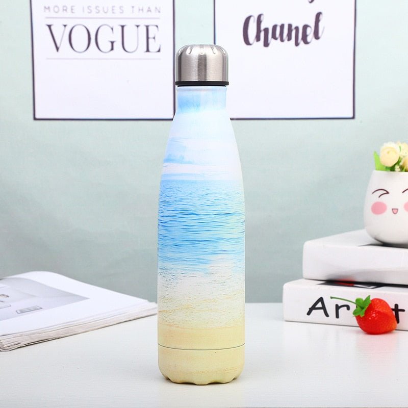 500ml Beautiful Cola Thermos Water Bottle Travel Flask Colar Kettle Stainless Steel Drinking GYM Sports Bottles - Yallafit