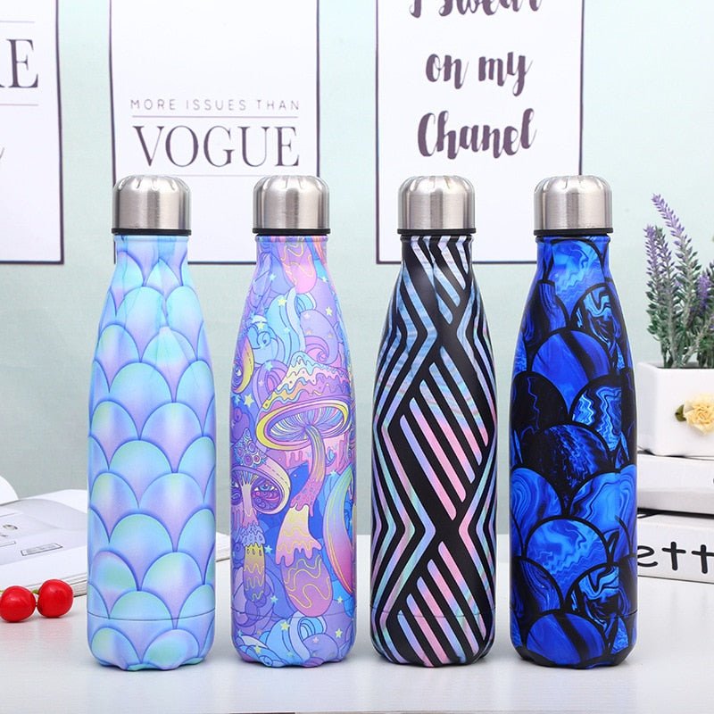 500ml Beautiful Cola Thermos Water Bottle Travel Flask Colar Kettle Stainless Steel Drinking GYM Sports Bottles - Yallafit