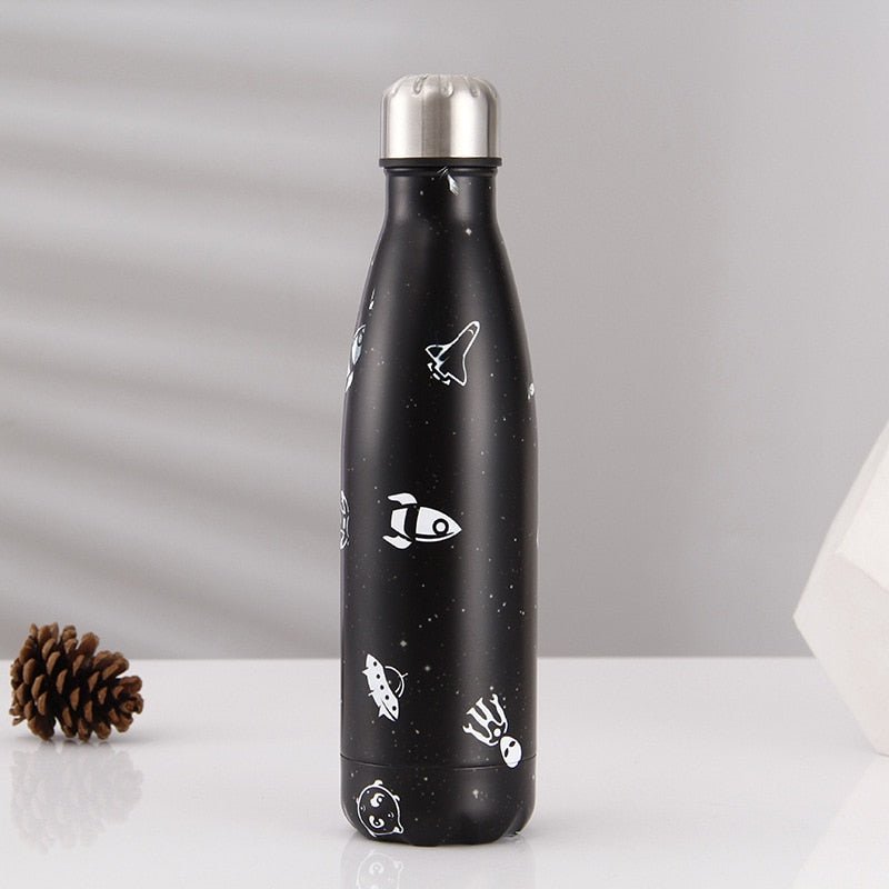 500ml Leaf Insulated Vacuum Thermos Water Bottle Sports GYM Drink Bottle Thermal Flask For Coffee - Yallafit