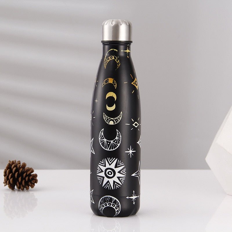 500ml Leaf Insulated Vacuum Thermos Water Bottle Sports GYM Drink Bottle Thermal Flask For Coffee - Yallafit