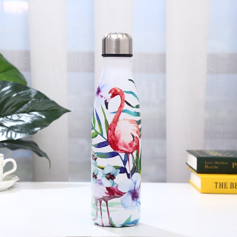 500ml Leaf Insulated Vacuum Thermos Water Bottle Sports GYM Drink Bottle Thermal Flask For Coffee - Yallafit