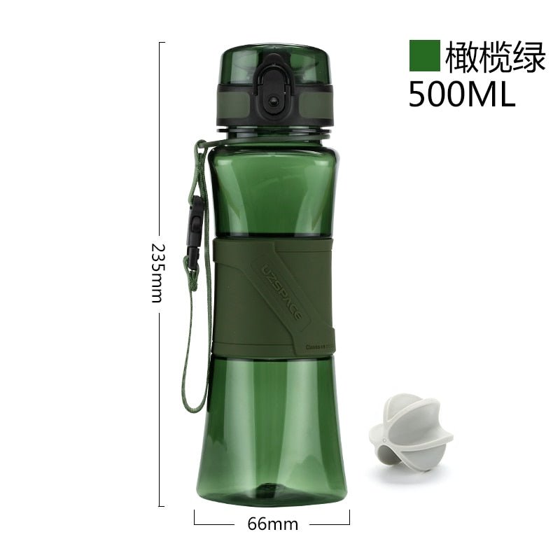500ml Protein Shaker Water Bottle High Quality Leakproof Creative Tritan Plastic Cup Outdoor Sport Travel Gym Drinkware BPA Free - Yallafit