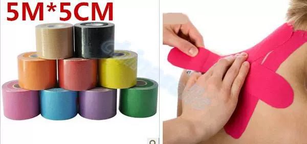 5cm * 5M Basketball Elastic Kinesio Tex Tape Kinesio Taping Muscle Paste Sports Physiotherapy Adhesive Tape Bandage Muscle Paste - Yallafit