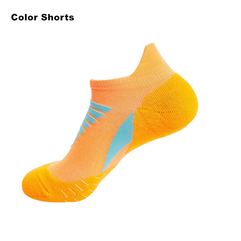 Professional Running Socks Cotton Thick Terry Socks Summer Basketball Tennis Men Sports Socks Shock Absorption Moisture Wicking - Yallafit
