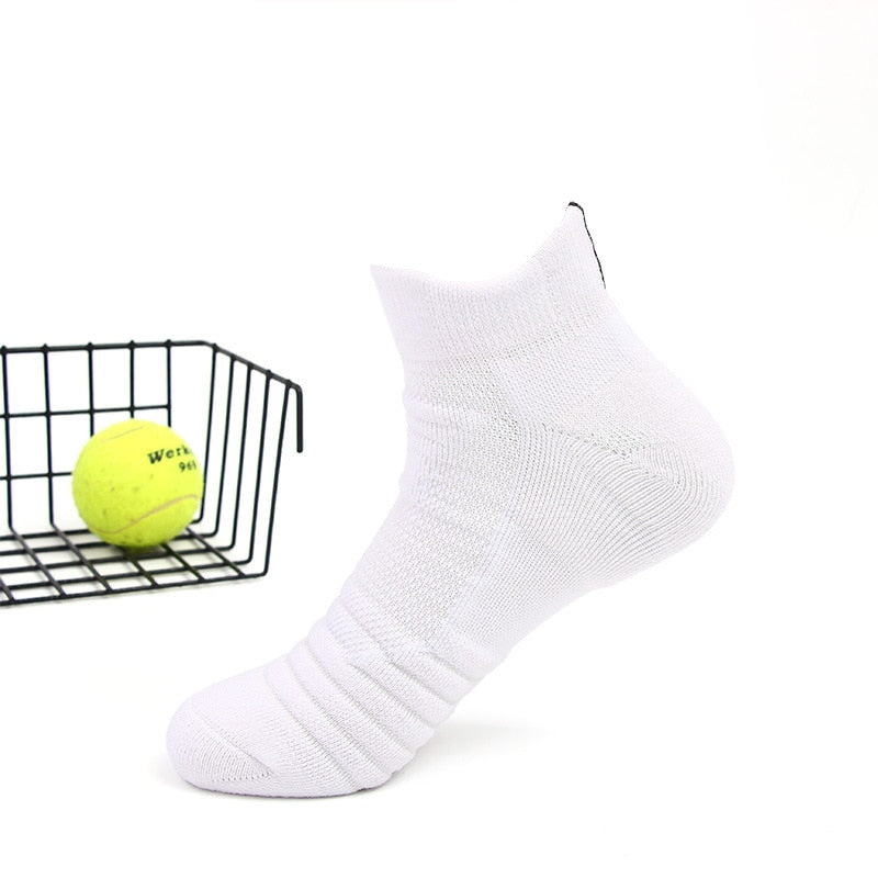Professional Running Socks Cotton Thick Terry Socks Summer Basketball Tennis Men Sports Socks Shock Absorption Moisture Wicking - Yallafit