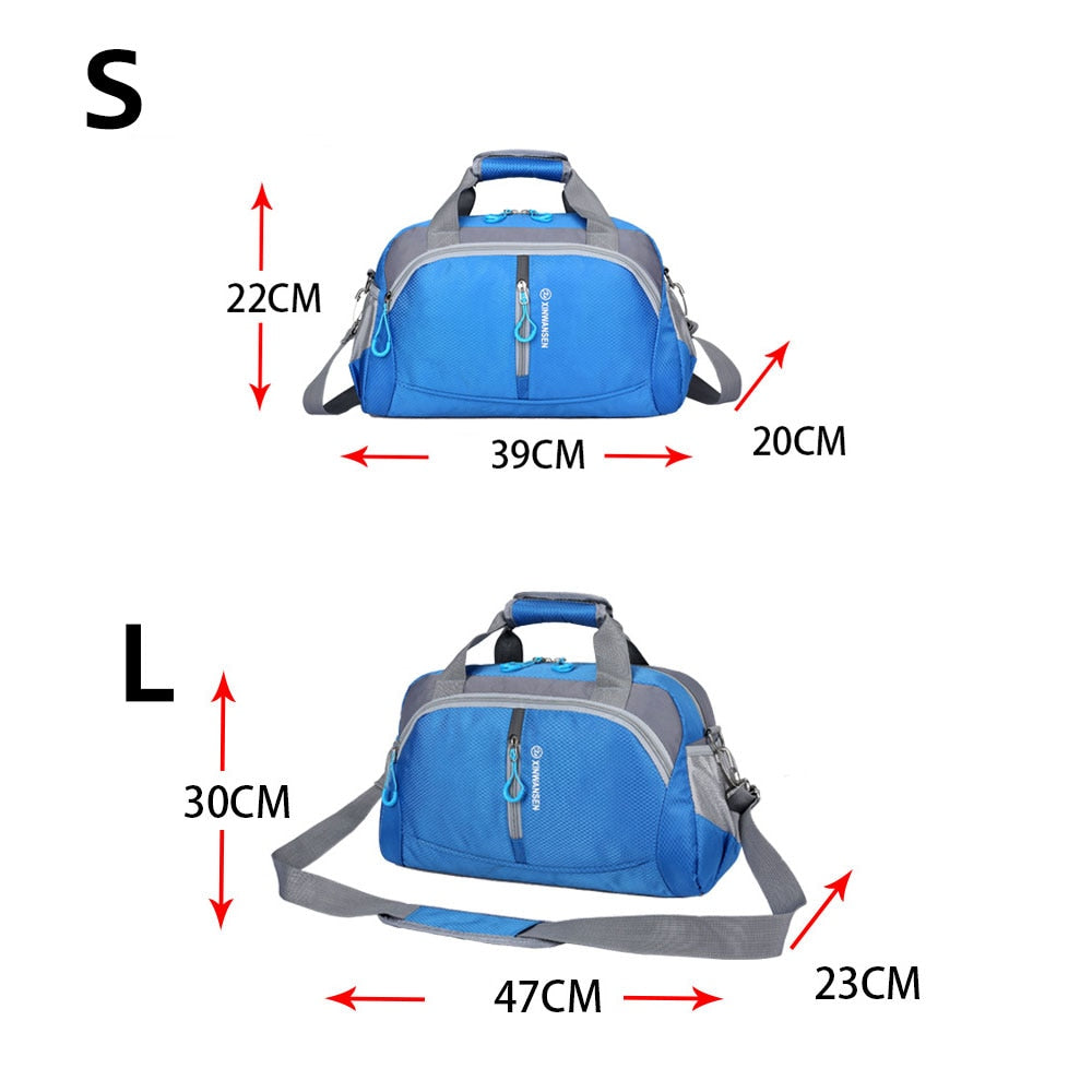 Scione Top Nylon Waterproof Sports gym Bag with Shoe Compartment Women Men For Gym Fitness Training Yoga Bolsa Sac De Sport - Yallafit