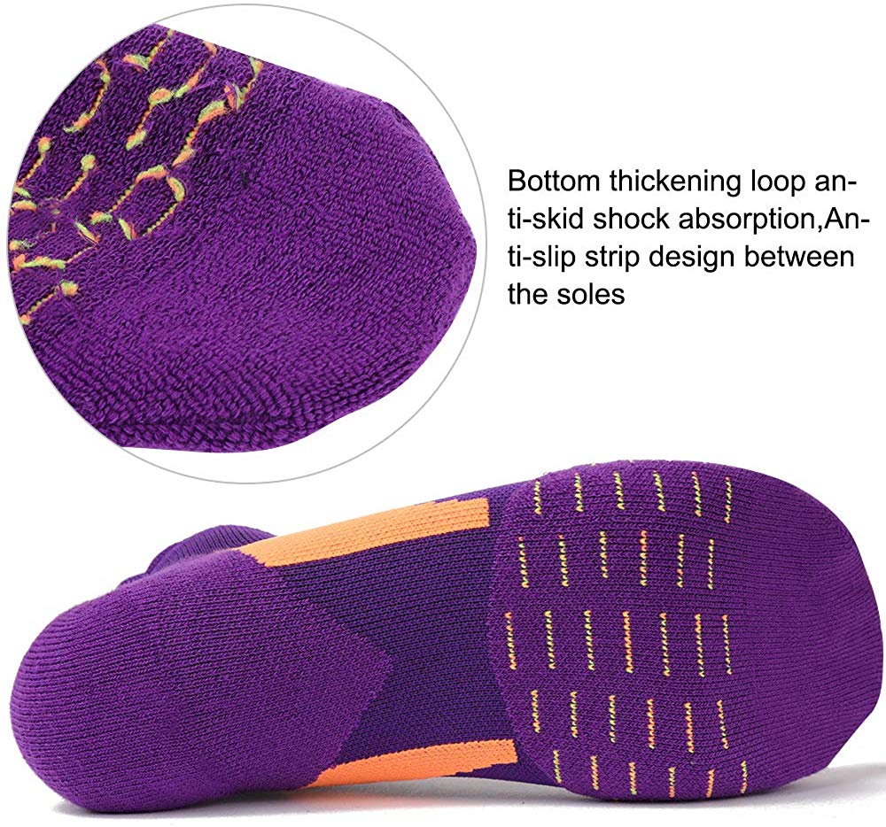 Professional Running Socks Cotton Thick Terry Socks Summer Basketball Tennis Men Sports Socks Shock Absorption Moisture Wicking - Yallafit