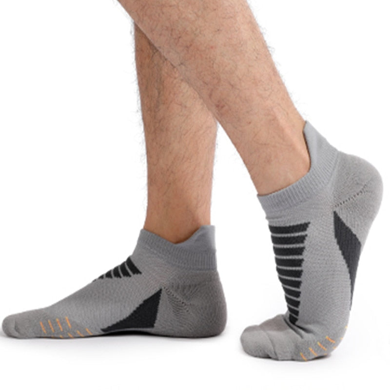 Professional Running Socks Cotton Thick Terry Socks Summer Basketball Tennis Men Sports Socks Shock Absorption Moisture Wicking - Yallafit