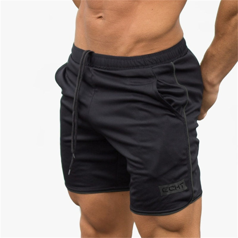 Running Sporty Shorts Mens Casual Short Pants Male Summer Breathable Mesh Cool Bermuda Gyms Fitness Bodybuilding Beach Shorts - Yallafit