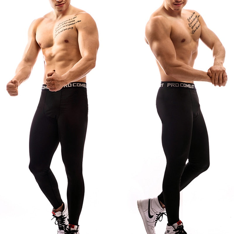 Compression Pants Mens Gym Leggings Sport Training Pants Men Running Tights Trousers Men Sportswear Dry Quick Fit Jogging Pants - Yallafit