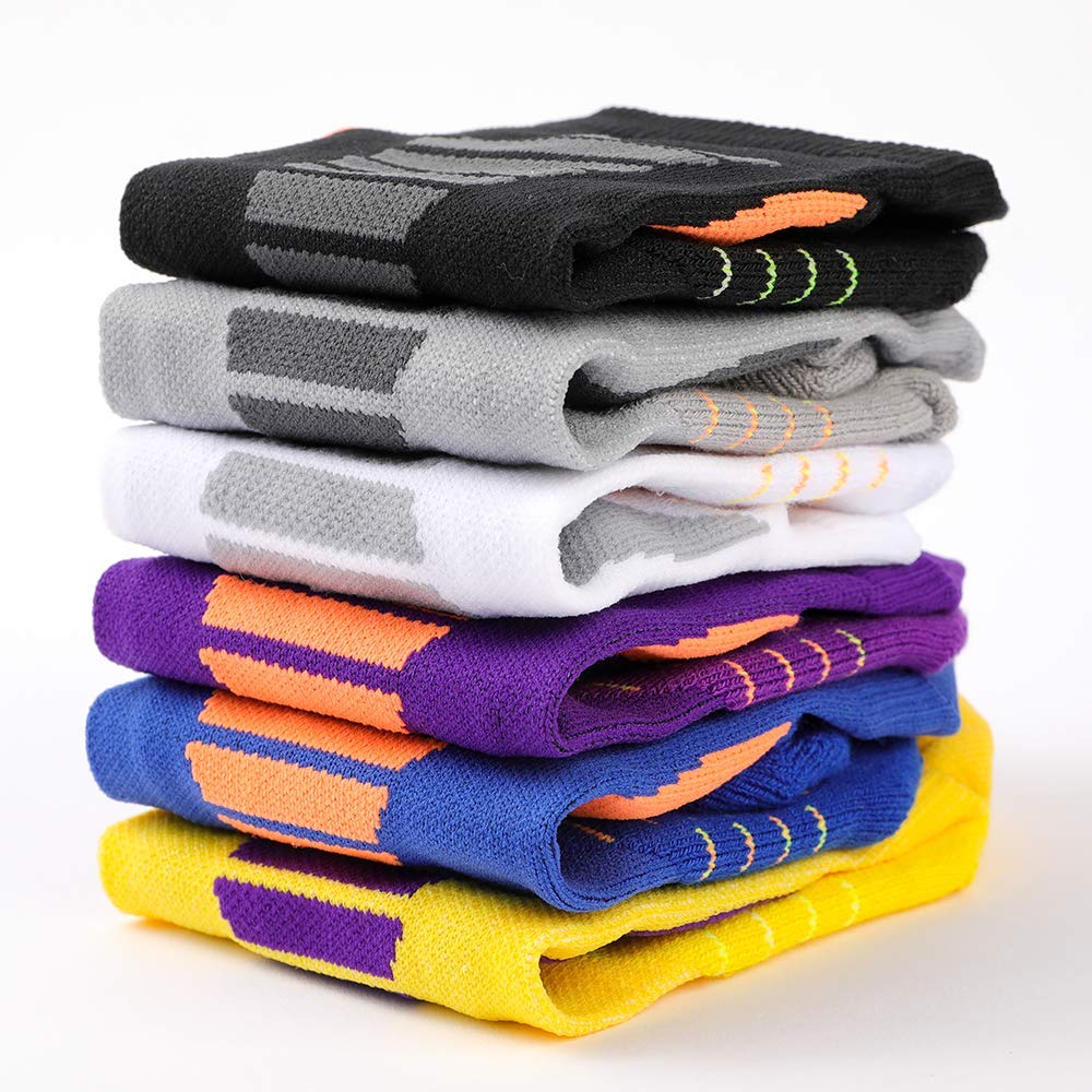 Professional Running Socks Cotton Thick Terry Socks Summer Basketball Tennis Men Sports Socks Shock Absorption Moisture Wicking - Yallafit