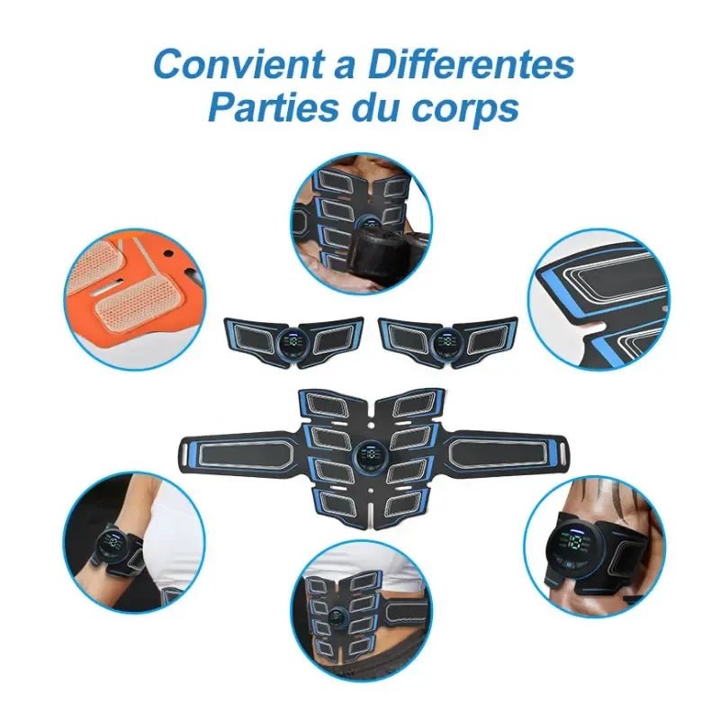 Abdominal Muscle Stimulation Trainer EMS Abdominal Muscle Fitness Intelligent Device Electric Weight Loss Exercise at Home Gym - Yallafit