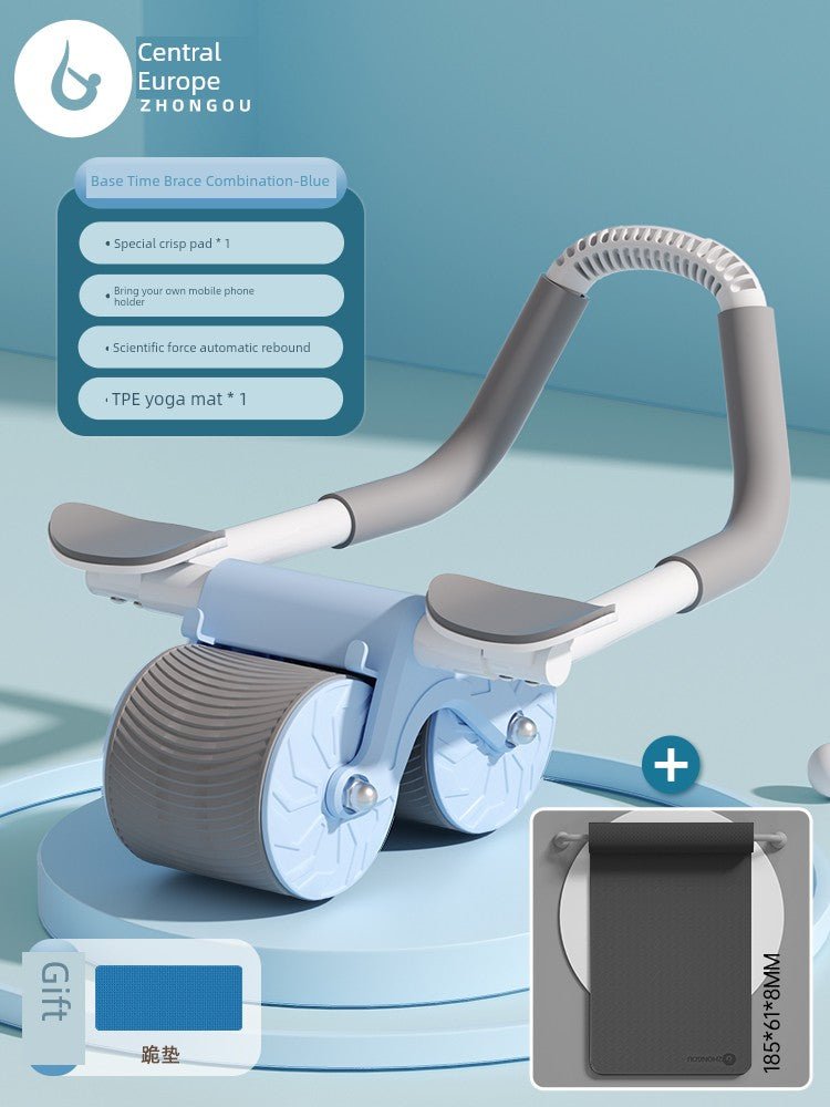 Abdominal Wheel Elbow Support Type Automatic Rebound Roll Abdominal Wheel Slimming Tummy Training Roller Fitness Equipment Handy Gadget Sports Household - Yallafit