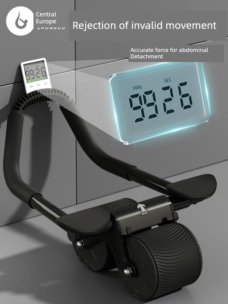 Abdominal Wheel Elbow Support Type Automatic Rebound Roll Abdominal Wheel Slimming Tummy Training Roller Fitness Equipment Handy Gadget Sports Household - Yallafit
