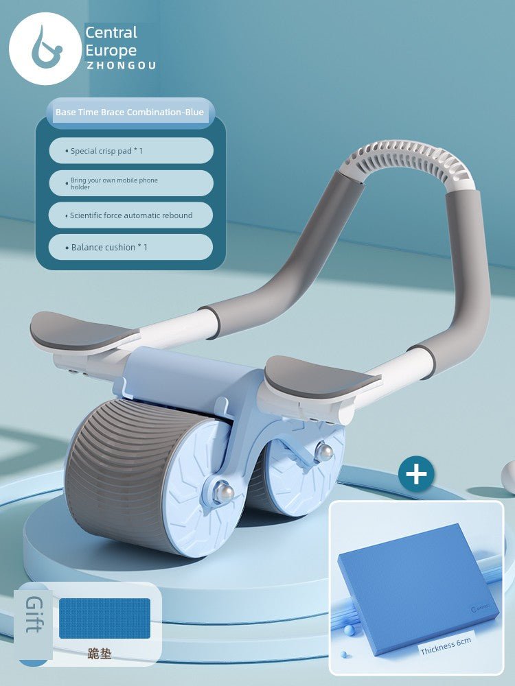 Abdominal Wheel Elbow Support Type Automatic Rebound Roll Abdominal Wheel Slimming Tummy Training Roller Fitness Equipment Handy Gadget Sports Household - Yallafit