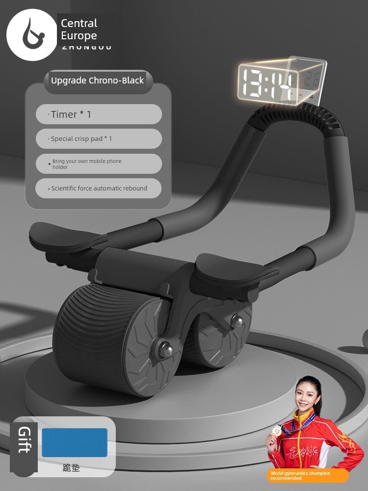Abdominal Wheel Elbow Support Type Automatic Rebound Roll Abdominal Wheel Slimming Tummy Training Roller Fitness Equipment Handy Gadget Sports Household - Yallafit