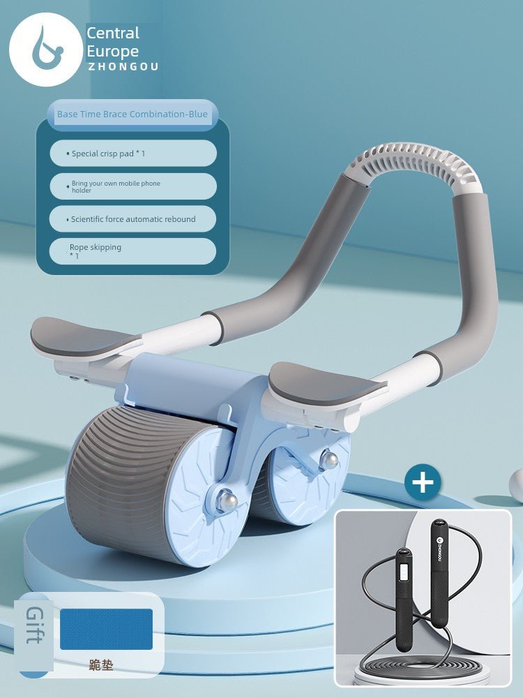 Abdominal Wheel Elbow Support Type Automatic Rebound Roll Abdominal Wheel Slimming Tummy Training Roller Fitness Equipment Handy Gadget Sports Household - Yallafit