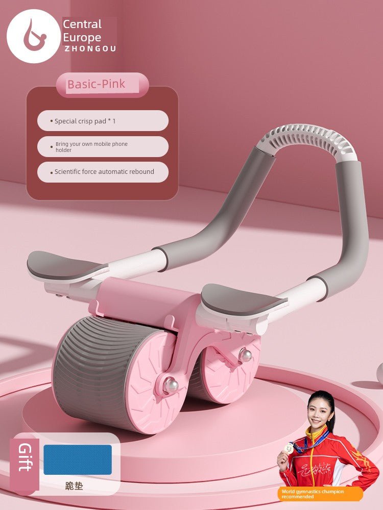 Abdominal Wheel Elbow Support Type Automatic Rebound Roll Abdominal Wheel Slimming Tummy Training Roller Fitness Equipment Handy Gadget Sports Household - Yallafit