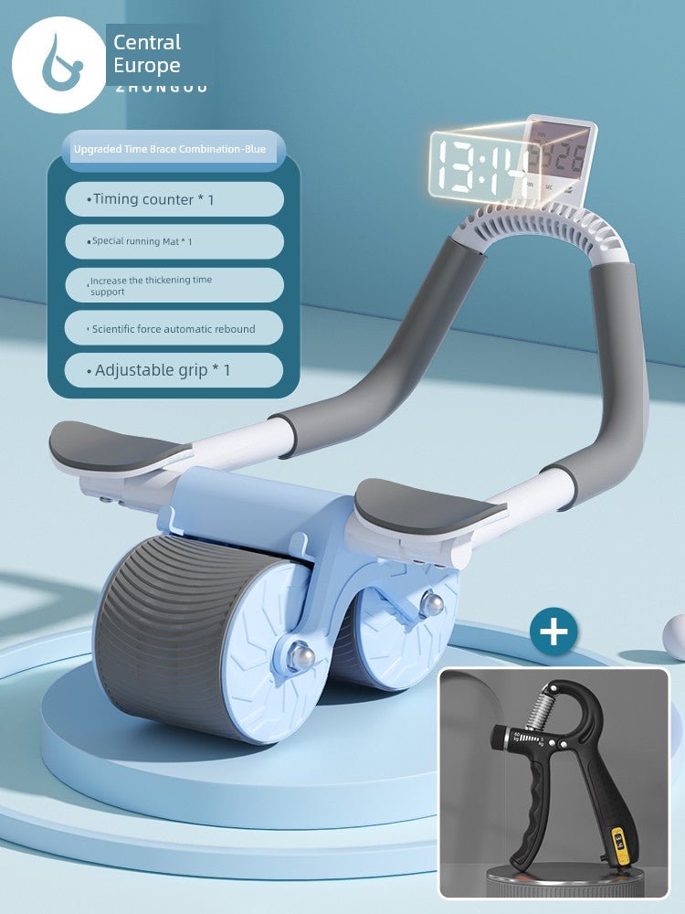 Abdominal Wheel Elbow Support Type Automatic Rebound Roll Abdominal Wheel Slimming Tummy Training Roller Fitness Equipment Handy Gadget Sports Household - Yallafit