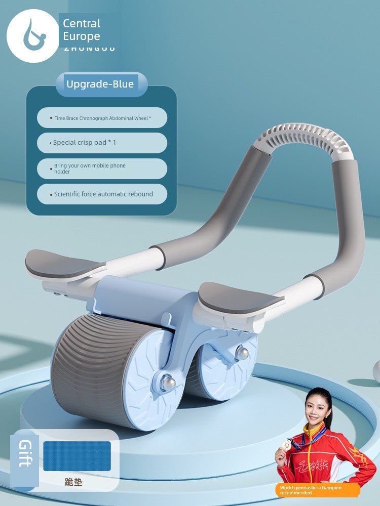 Abdominal Wheel Elbow Support Type Automatic Rebound Roll Abdominal Wheel Slimming Tummy Training Roller Fitness Equipment Handy Gadget Sports Household - Yallafit