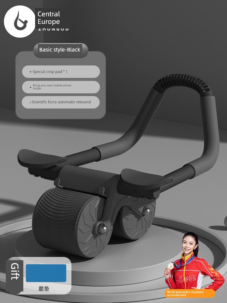 Abdominal Wheel Elbow Support Type Automatic Rebound Roll Abdominal Wheel Slimming Tummy Training Roller Fitness Equipment Handy Gadget Sports Household - Yallafit