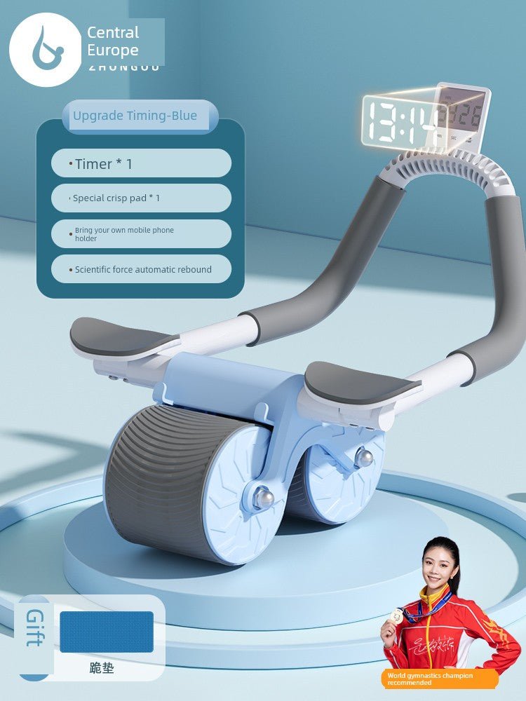 Abdominal Wheel Elbow Support Type Automatic Rebound Roll Abdominal Wheel Slimming Tummy Training Roller Fitness Equipment Handy Gadget Sports Household - Yallafit