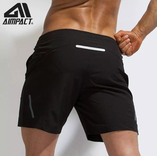 AIMPACT Mens Summer Fitness Shorts Men Jogger Casual Gyms Training Sports Shorts Bodybuilding Quick Dry Workout Beach Sportwears - Yallafit