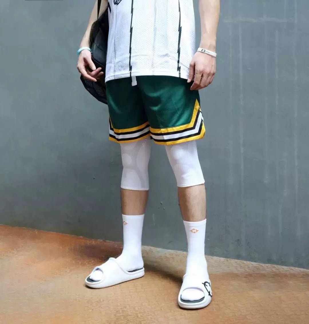 American Style Basketball Shorts Short-Length Pants Accurate Basketball Training Pants Outer Belt below the Knee Men Women Pants of the Same Style - Yallafit