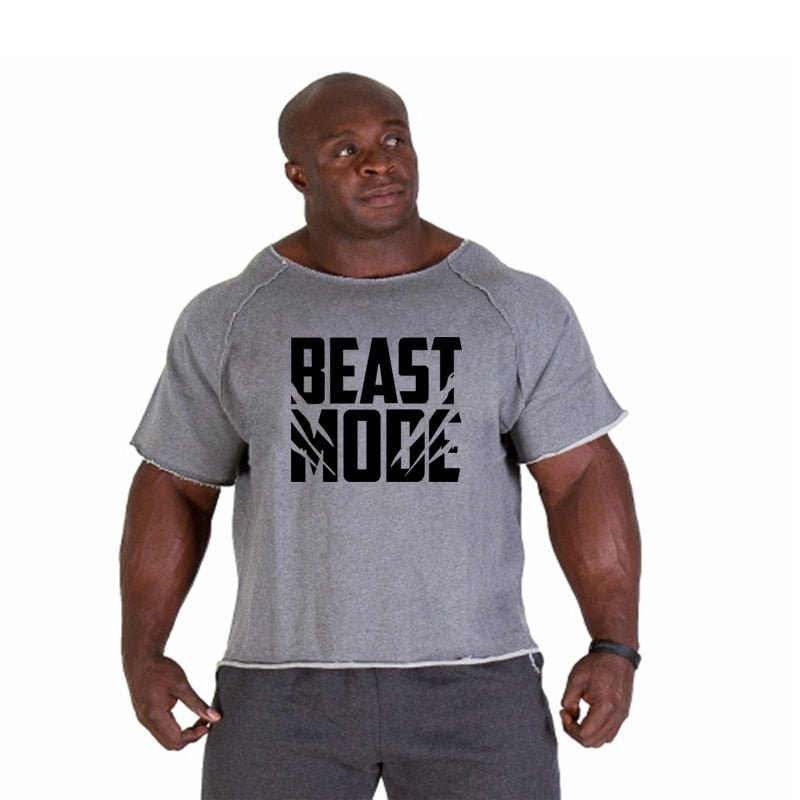 ANIMAL New Men Short Sleeve Cotton t-shirt Summer Casual Fashion Gym Fitness Bodybuilding T shirt Male Loose Tees Tops Clothing - Yallafit