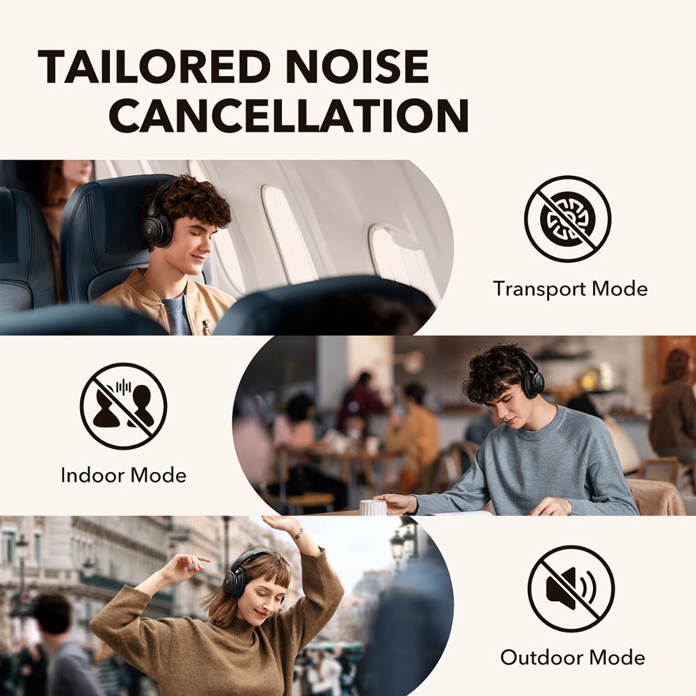 Anker Soundcore Life Q30 Hybrid Active Noise Cancelling wireless bluetooth Headphones with Multiple Modes, Hi-Res Sound, 40H - Yallafit